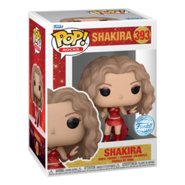 PRE-ORDER Shakira POP! Rocks Vinyl Figure Shakira(Super Bowl) (Metallic) 9 cm