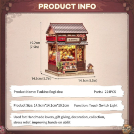(Pre-order) Miniature House Model Kit Tsukino Eogi-dou 19 x 14 cm  