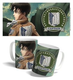(Pre-order) Attack on Titan Mug Levi Squad Captain 325 ml