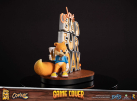 (Pre-order) ConkerÂ´s Bad Fur Day Statue Game Cover Exclusive Edition 45 cm