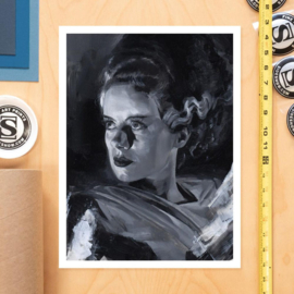 (Pre-order) Bride of Frankenstein Art Print Bride of Frankenstein by Chris Valentine 41 x 31 cm - unframed