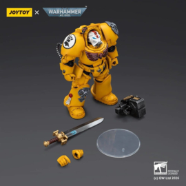 (Pre-order) Warhammer 40,000 Action Figure Imperial Fists Terminator 1 with Power Sword and Storm Bolter 14 cm