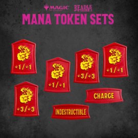 PRE-ORDER Magic the Gathering Dice and Token Pack Red Mana