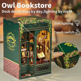 (Pre-order) Book Nook Owl Bookstore 17 x 12 cm  
