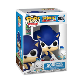 (Pre-order) Sonic The Hedgehog POP & Buddy! Vinyl Figure Sonic w/ HChao 9 cm 