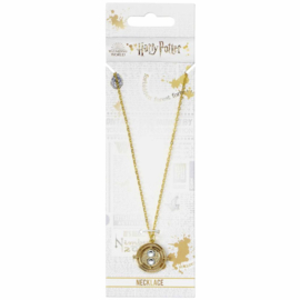 (Pre-order) Harry Potter Pendant & Necklace Fixed Time Turner (gold plated)