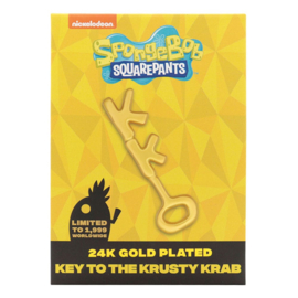 PRE-ORDER SpongeBob SquarePants Replica Crusty Crab Key 24k Gold Plated