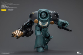 PRE-ORDER Warhammer The Horus Heresy Action Figure 1/18 Tartaros Terminator Squad Terminator With Heavy Flamer And Chainfist 12 cm