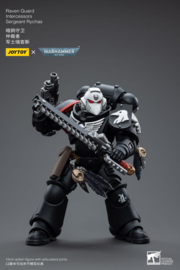 PRE-ORDER Warhammer 40k Action Figure 1/18 Raven Guard Intercessors Sergeant Rychas 12 cm