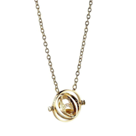 (Pre-order) Harry Potter Pendant & Necklace Spinning Time Turner (gold plated)