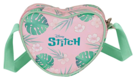 (Pre-order) Lilo & Stitch Casual Heart Crossbody Bag Hug Pink