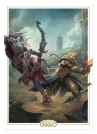 (Pre-order) World of Warcraft Art Print Sylvanas vs Anduin Wrynn Limited Edition 42 x 30 cm