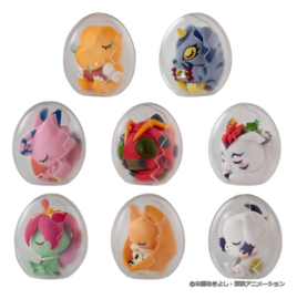 (Pre-order) Digimon Adventure Mega Egg Figure Mini Figures Good Night Digicolle! 8 cm Blind Box Display (8)