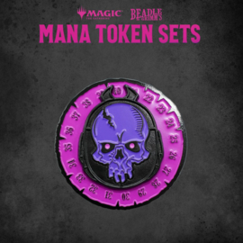 PRE-ORDER Magic the Gathering Dice and Token Pack Black Mana