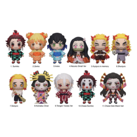 (Pre-order) Demon Slayer: Kimetsu no Yaiba 3D PVC Bag Clips Series 5 Display (24)