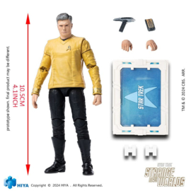 (Pre-order) Star Trek Strange New Worlds Exquisite Mini Series  Actionfigur 1/18 Pike 11 cm