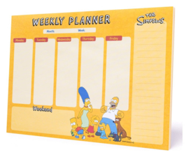 (Pre-order) The Simpsons Weekly Planner A4
