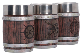 (Pre-order) One Piece Shot Glass Set Barrel 8 cm