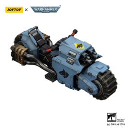 (Pre-order) Warhammer 40,000 Raider-pattern Combat Bike Space Wolves with twin-linked bolt rifles 22 cm