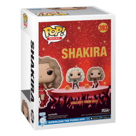 PRE-ORDER Shakira POP! Rocks Vinyl Figure Shakira(Super Bowl) (Metallic) 9 cm