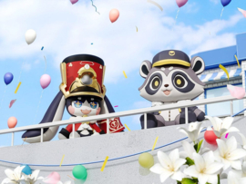 (Pre-order) Honkai: Star Rail Huggy Good Smile Mini Figure Baseball Raccoon 7 cm