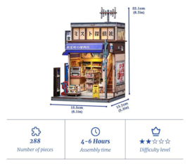 (Pre-order) Miniature House Model Kit Beika-cho Convenience Store 22 x 15 cm  
