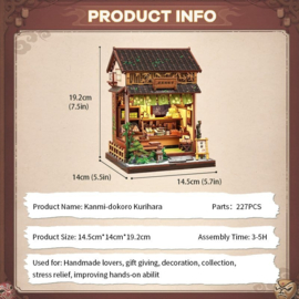 (Pre-order) Miniature House Model Kit Kanmi-dokoro Kurihara 19 x 15 cm  