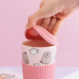 (Pre-order) Pusheen Ceramic Mug with Lid 400 ml