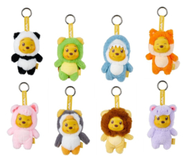 (Pre-order) Disney YuYus Plush Key rings Wave 2 Winnie the Pooh 13 cm Blindbox Display (8)