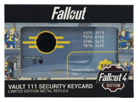 (Pre-order) Fallout Replica Security Keycard Vault 111 Limited Edition 11 cm