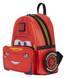 (Pre-order) Cars by Loungefly Mini Backpack 20th Anniversary Lightning McQueen Metallic LightUp