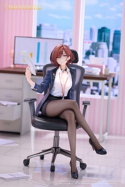 (Pre-order) The Idolmaster Shiny Colors x Mahjong Soul PVC Figure 1/7 Madoka Higuchi Effortless Work Ver. 21 cm