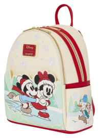 (Pre-order) Mickey & Friends by Loungefly Mini Backpack with Headband Holder Ice Skating