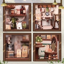 (Pre-order) Miniature House Model Kit Sunny Cafe 20 x 16 cm  