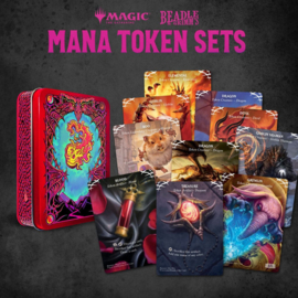 PRE-ORDER Magic the Gathering Dice and Token Pack Red Mana