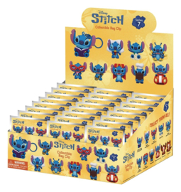 (Pre-order) Lilo & Stitch 3D PVC Bag Clips Series 7 Display (24)