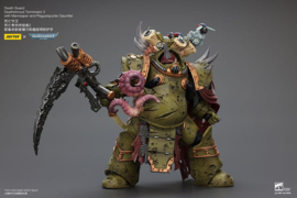 Warhammer 40k Action Figure 1/18 Death Guard Deathshroud Terminator 2 with Manreaper and Plaguespurter Gauntlet 14 cm 