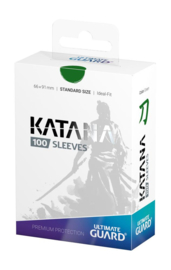(Pre-order) Ultimate Guard Katana Sleeves Standard Size (100) - Green