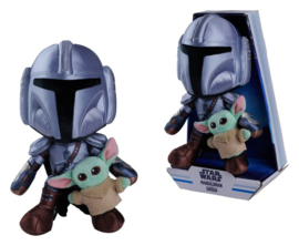 (Pre-order) Star Wars Mandalorian Plush Figure Mandalorian & Mini Grogu 25 cm