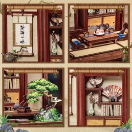 (Pre-order) Miniature House Model Kit Kirishima Cha-an 19 x 14 cm
