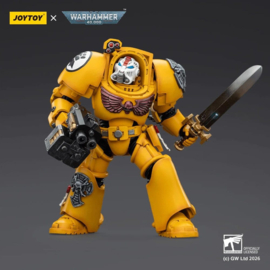 (Pre-order) Warhammer 40,000 Action Figure Imperial Fists Terminator 1 with Power Sword and Storm Bolter 14 cm