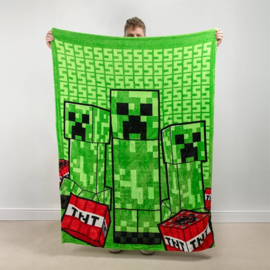 (Pre-order) Minecraft Cushion Blanket Creeper 2-in-1 Foldable 150 cm