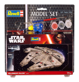 (Pre-order) Star Wars Model Kit 1/241 Model Set Millennium Falcon 10 cm