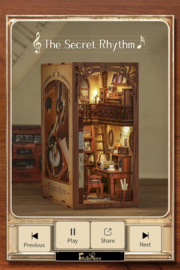 (Pre-order) Book Nook The Secret Rhythm 23 x 11 cm  
