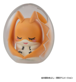 (Pre-order) Digimon Adventure Mega Egg Figure Mini Figures Good Night Digicolle! 8 cm Blind Box Display (8)