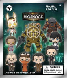 (Pre-order) BioShock 3D PVC Bag Clips Series 1 Blind Bag Display (24)