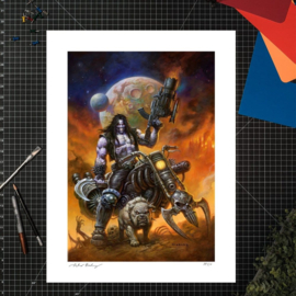 (Pre-order) DC Comics Fine Art Print Loboâ¢: The Main Man by Alex Horley 46 x 61 cm - unframed