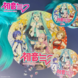 (Pre-order) Hatsune Miku Jigsaw Puzzle Round 500 pieces