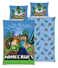 (Pre-order) Minecraft Bed Linen Boom 135 x 200 cm