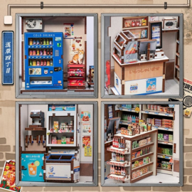 (Pre-order) Miniature House Model Kit Beika-cho Convenience Store 22 x 15 cm  